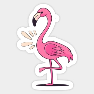 Flamingo Lady Sticker